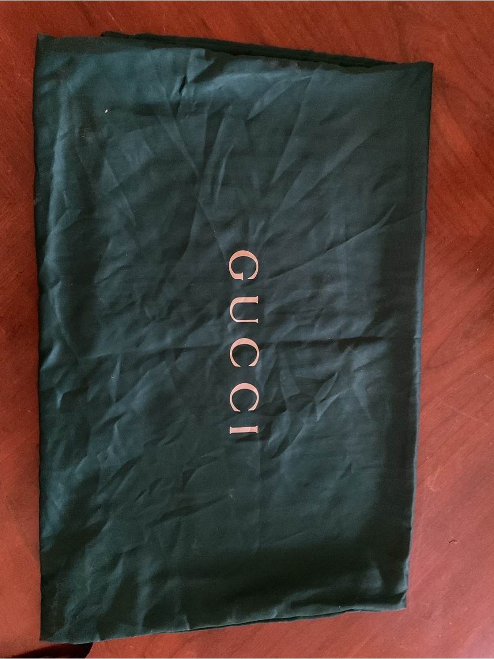 Gucci Forest Green Logo Pouch